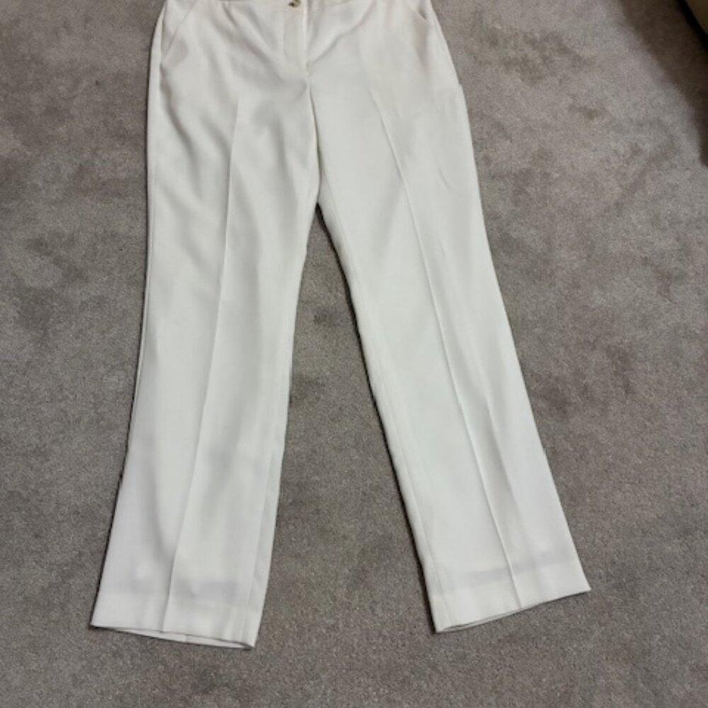 Karl Lagerfeld Paris White Dress Pants – Effortless Glamour Meets Luxe Comfort - Picture 6 of 7